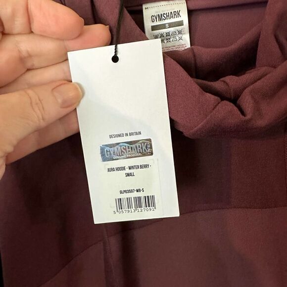 Gymshark Aura Hoodie Berry Red Size Small - Picture 11 of 12